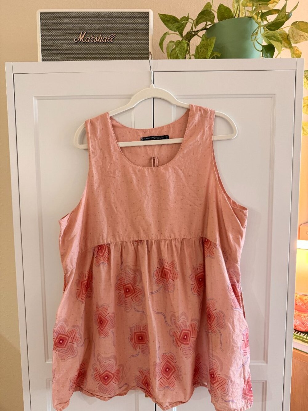 Gudrun Sjöden Helenae Tank Top - Pink Floral, Size XL